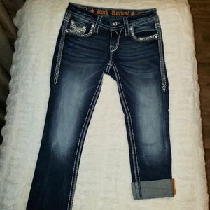 Rock Revival Meri Crop Jeans - 25
